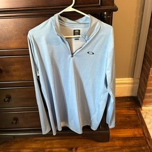 Light blue Oakley quarter zip